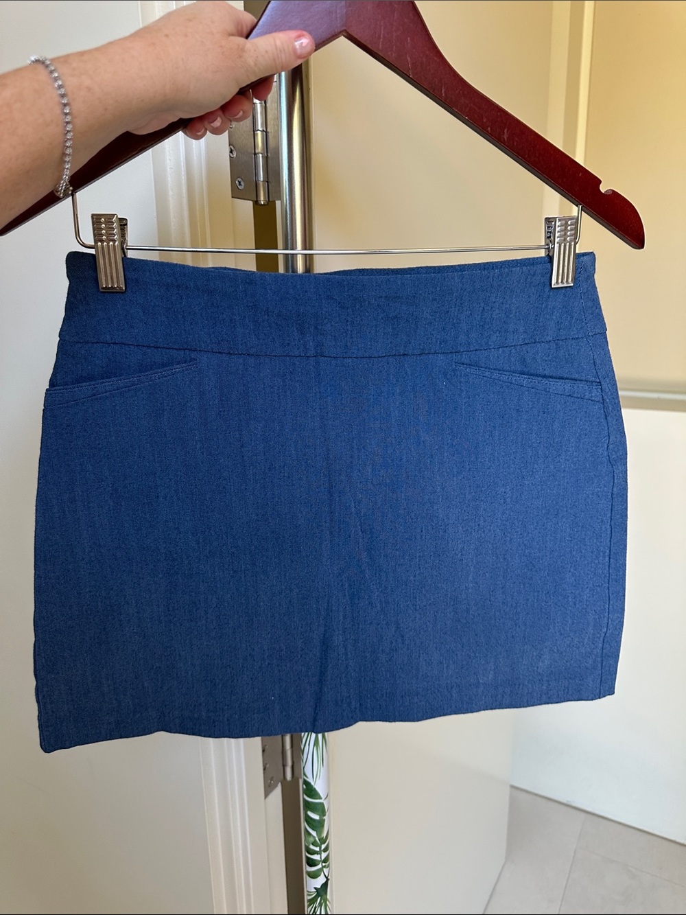 Attyre Blue Denim Mini Skirt